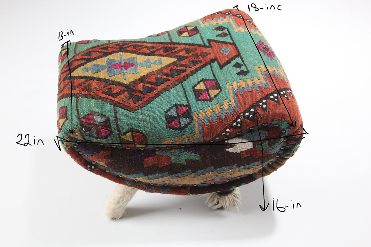 Accent Kilim Upholstered Seat