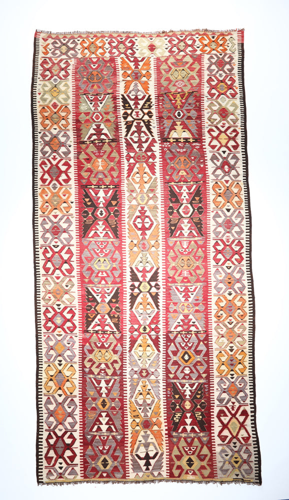 Vintage Turkish Mut Kilim