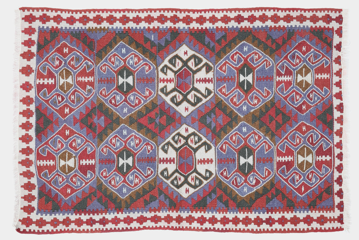 Vintage Small Lake Van Kilim