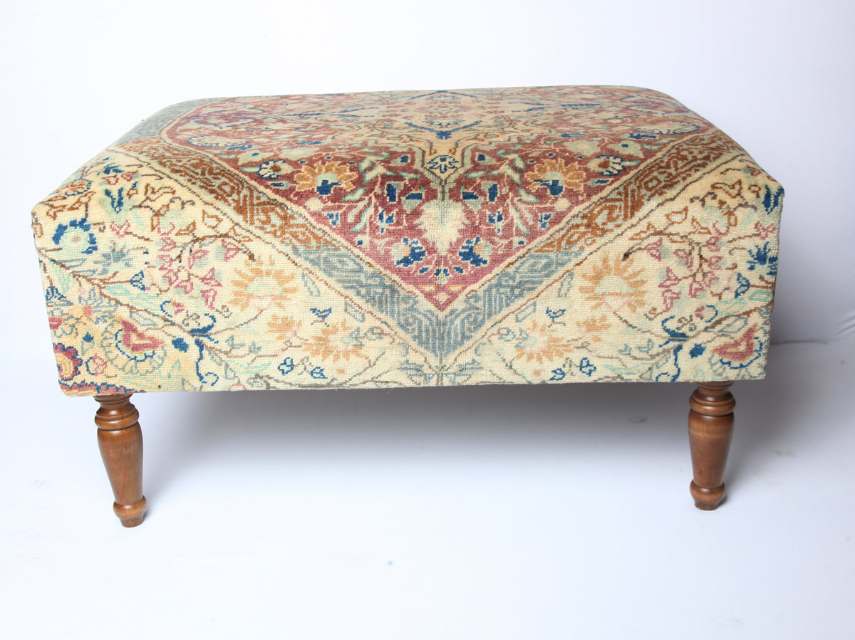 Antique Carpet Ottoman