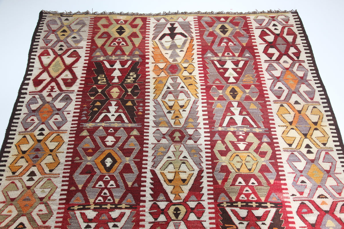 Vintage Turkish Mut Kilim