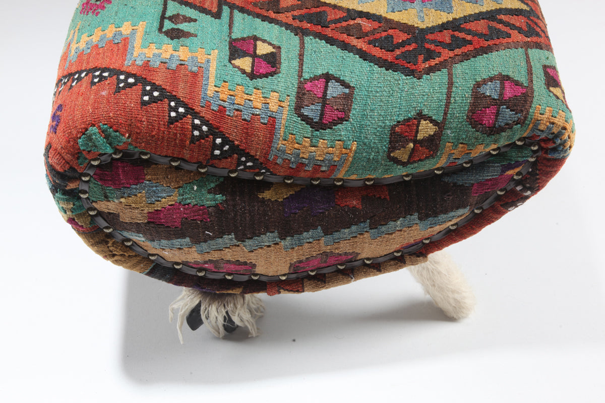 Accent Kilim Upholstered Seat