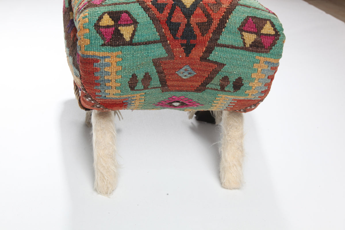 Accent Kilim Upholstered Seat