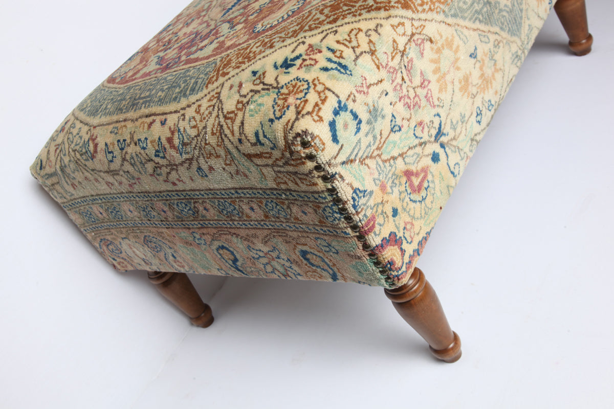 Antique Carpet Ottoman