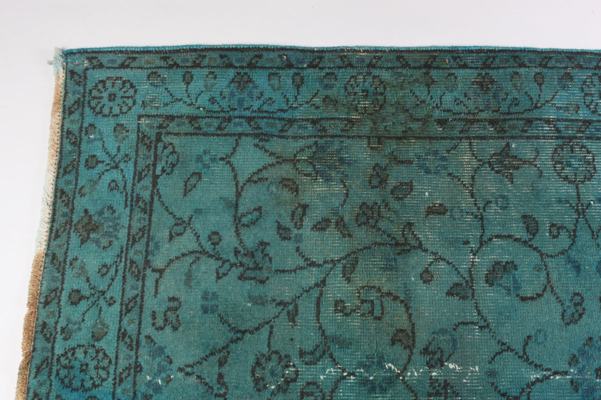 Vintage Overdyed Isparta Carpet