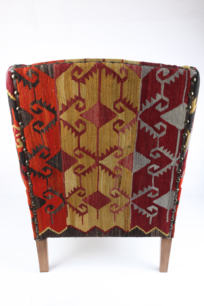 One of A Kind Uphostered Kilim Chairs