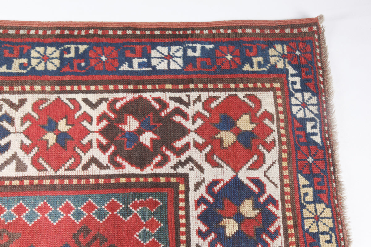 Antique Bordjalo Kazak Carpet