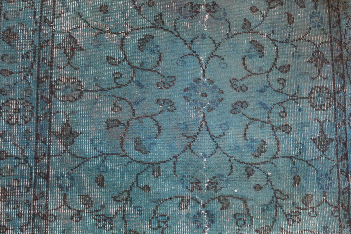 Vintage Overdyed Isparta Carpet