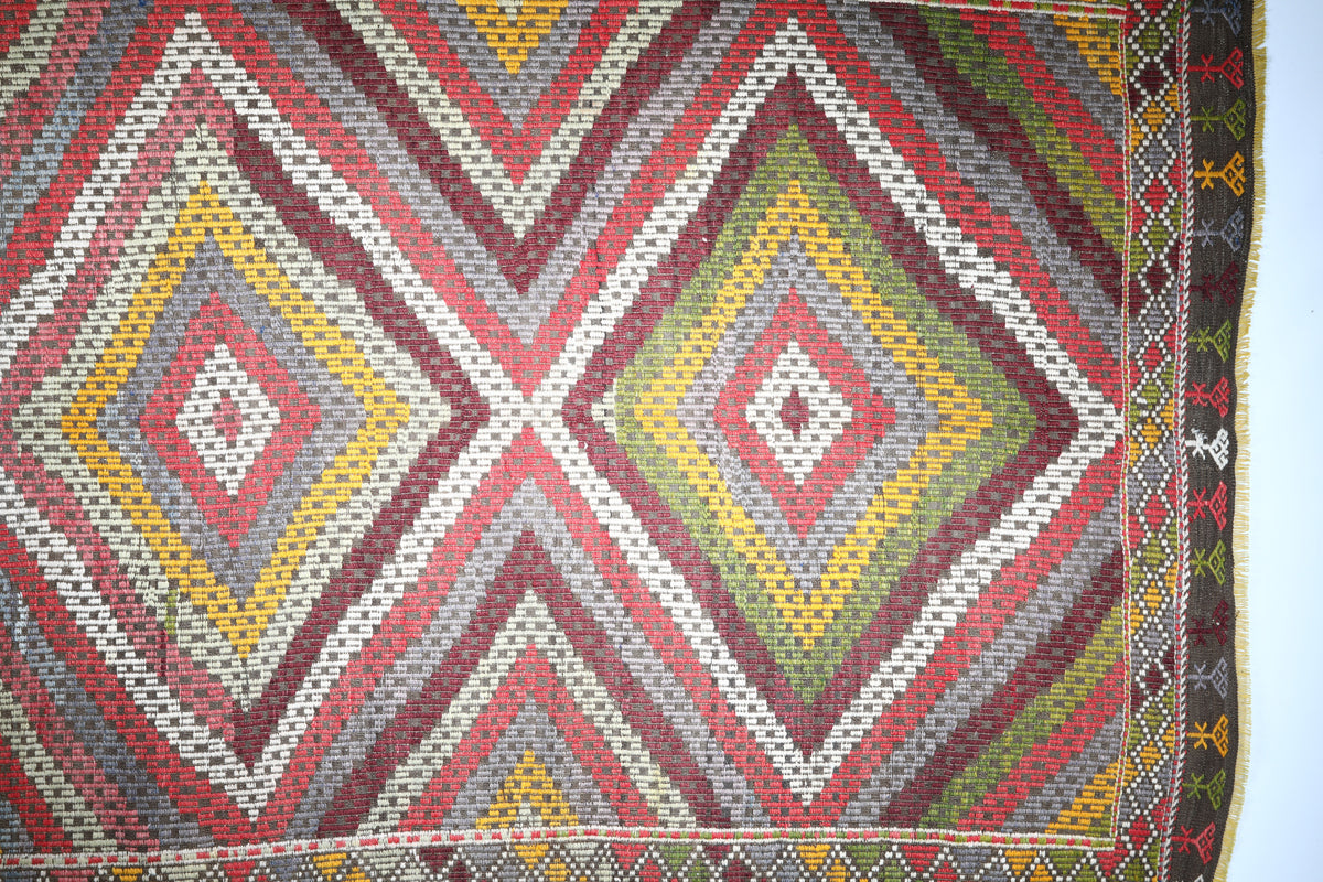 Vintage Manisa Cicim Kilim
