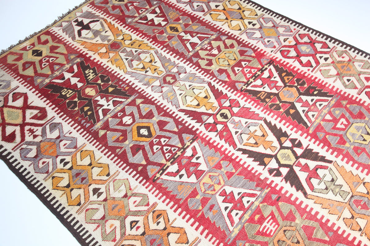 Vintage Turkish Mut Kilim
