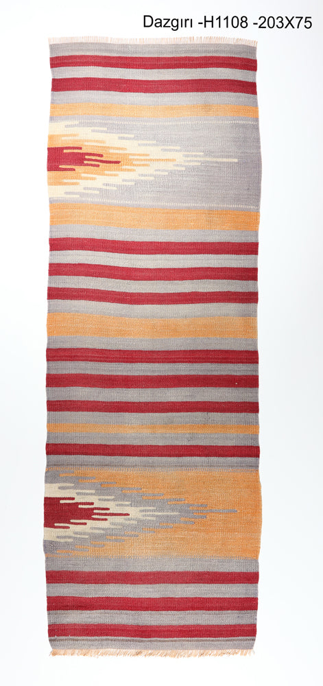 Vintage Dazkiri Kilim Runner