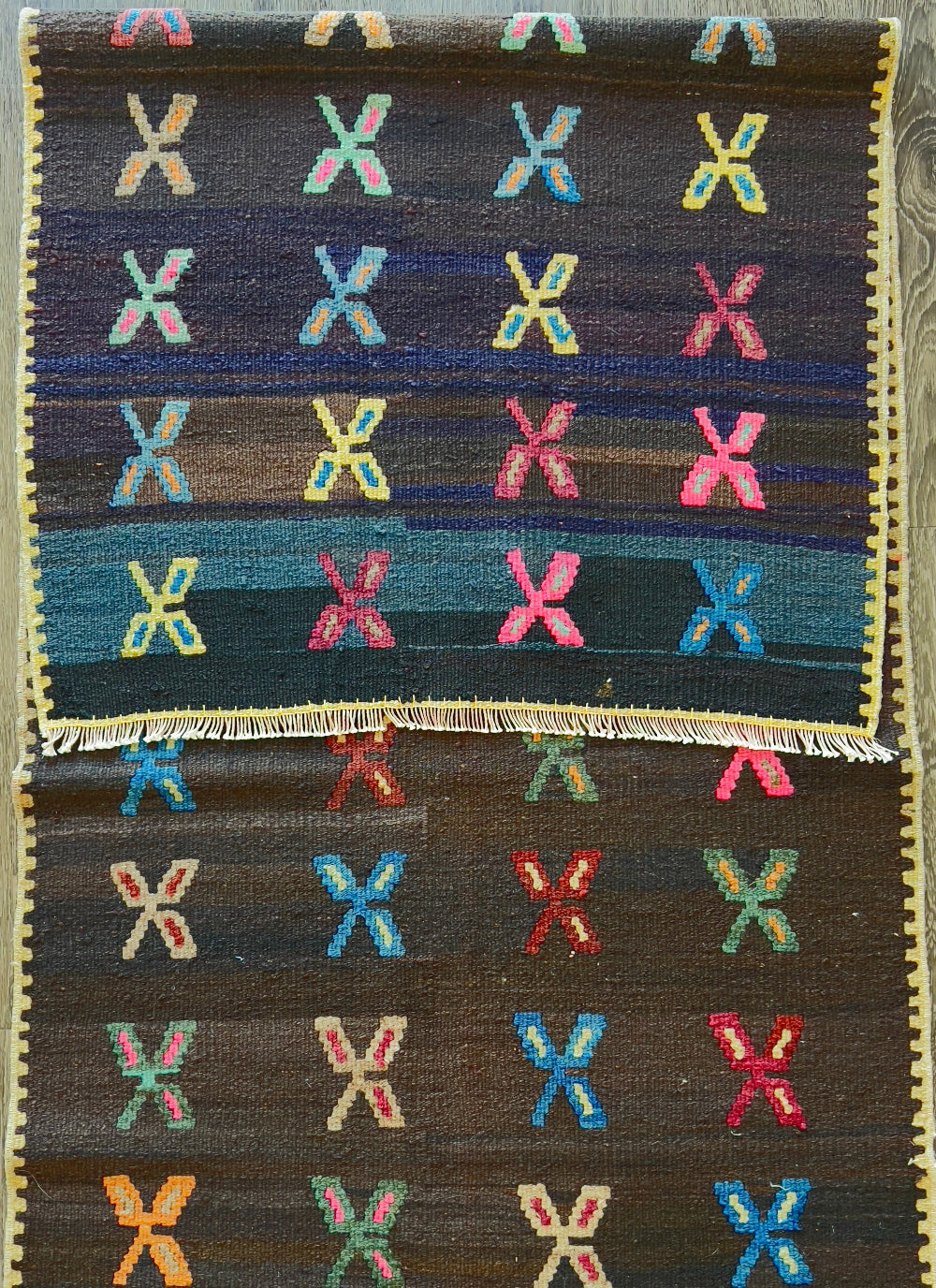 Vintage Bergama Kilim Runner