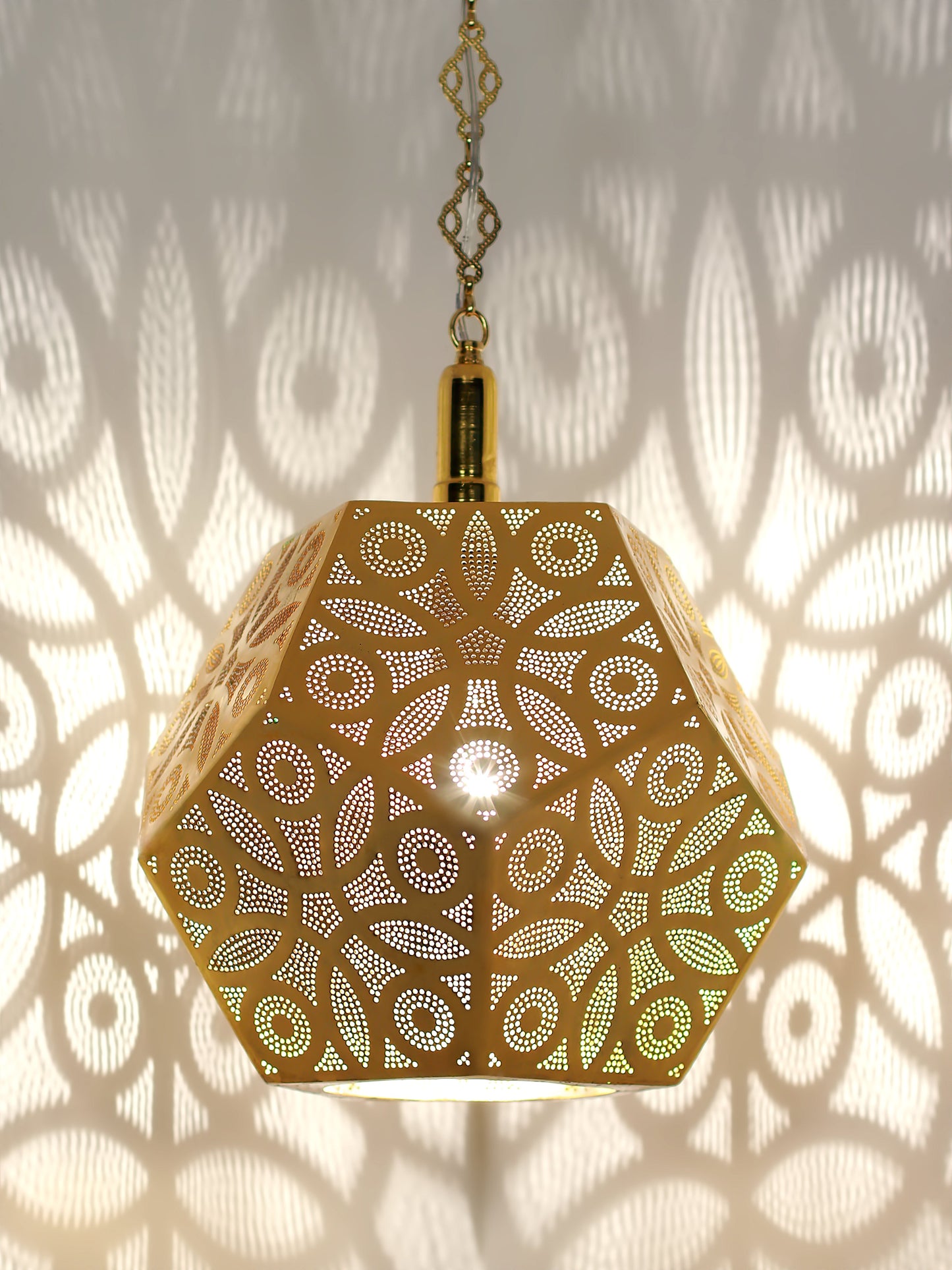 Moroccan Pierced Metal Pendant Light