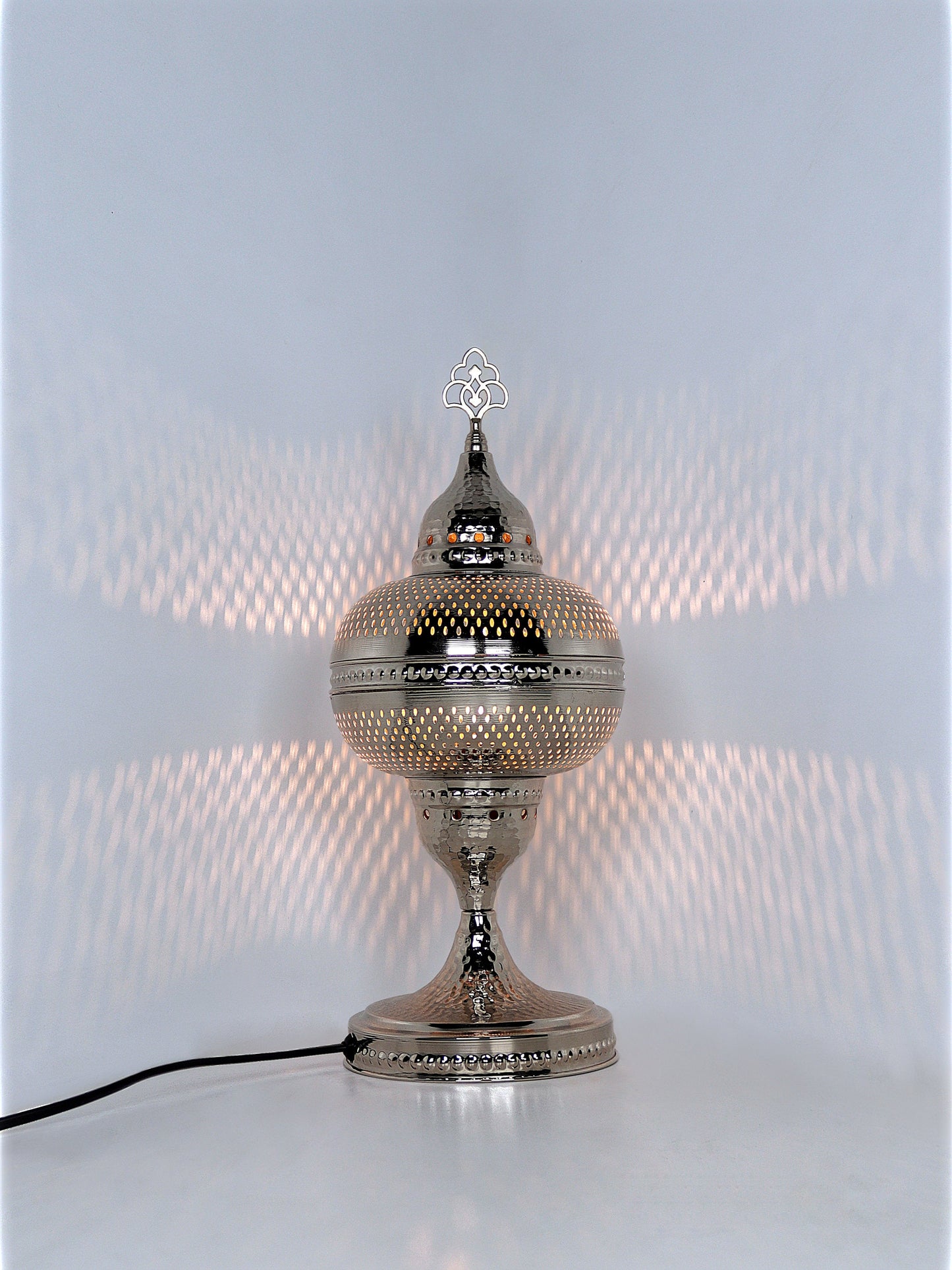 Moroccan Pierced Metal Table Lamp