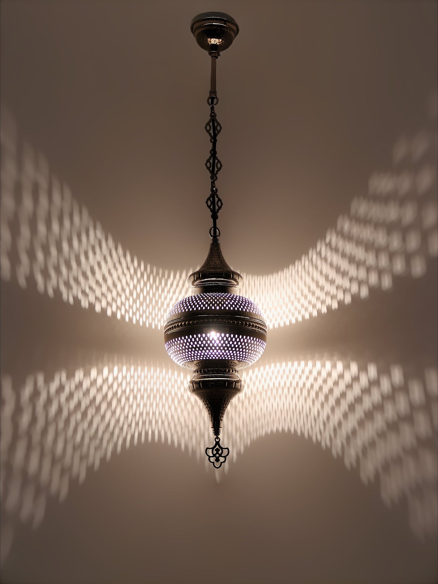 Moroccan Pierced Metal Pendant Light