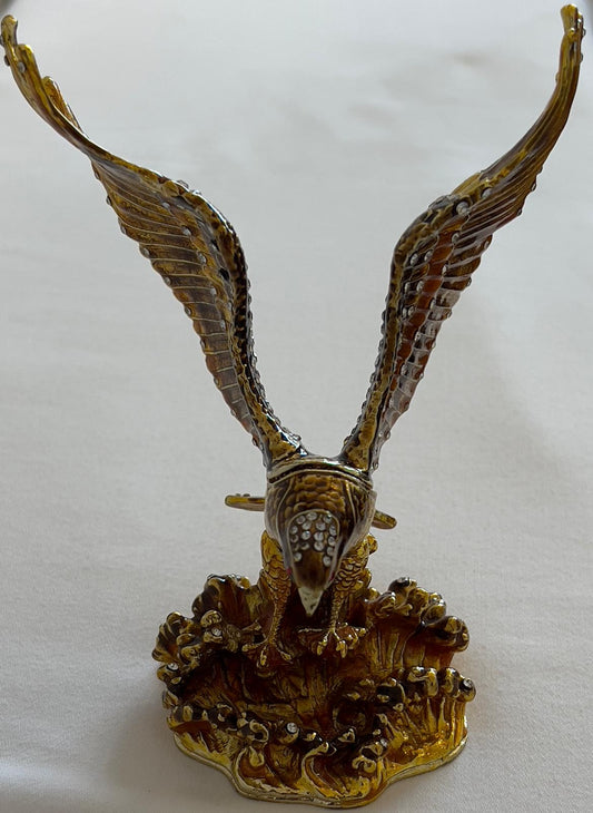 Bronze Central Asian Eagle Figurine