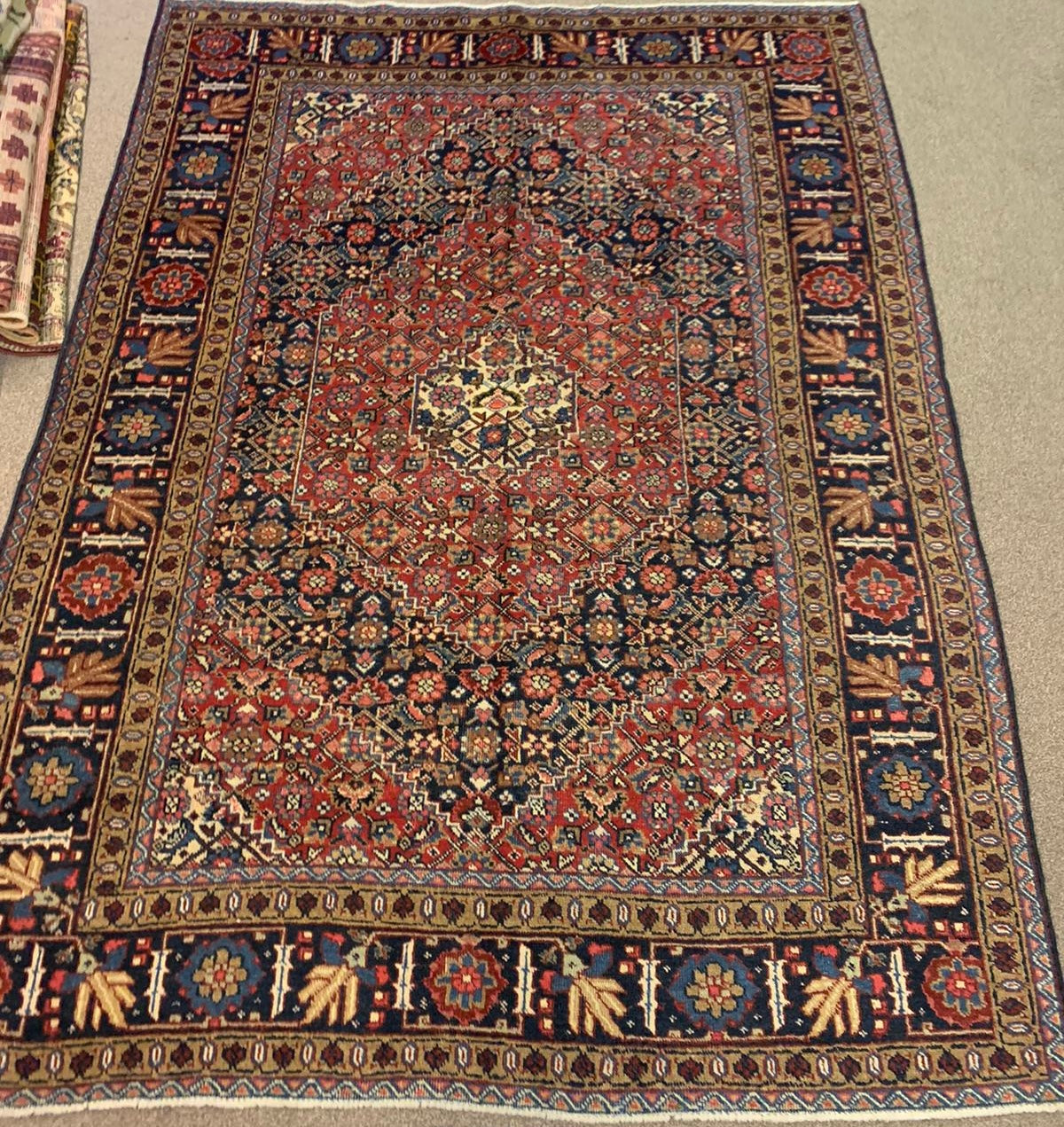 ANTIQUE TEBRIZ RUG/CARPET