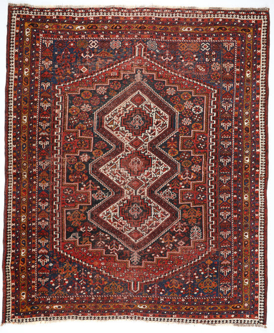 Antique Shirazi Qashqai Carpet