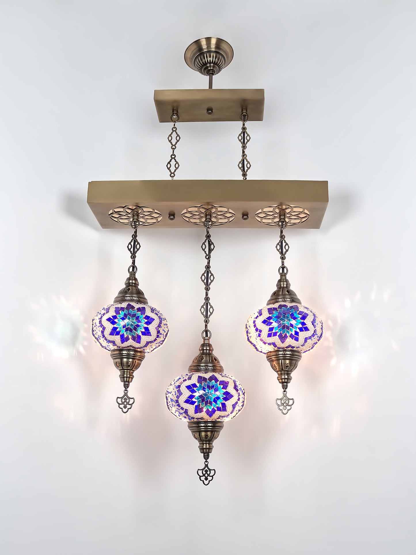 Turkish Mosaic Glass Chandelier Lamp