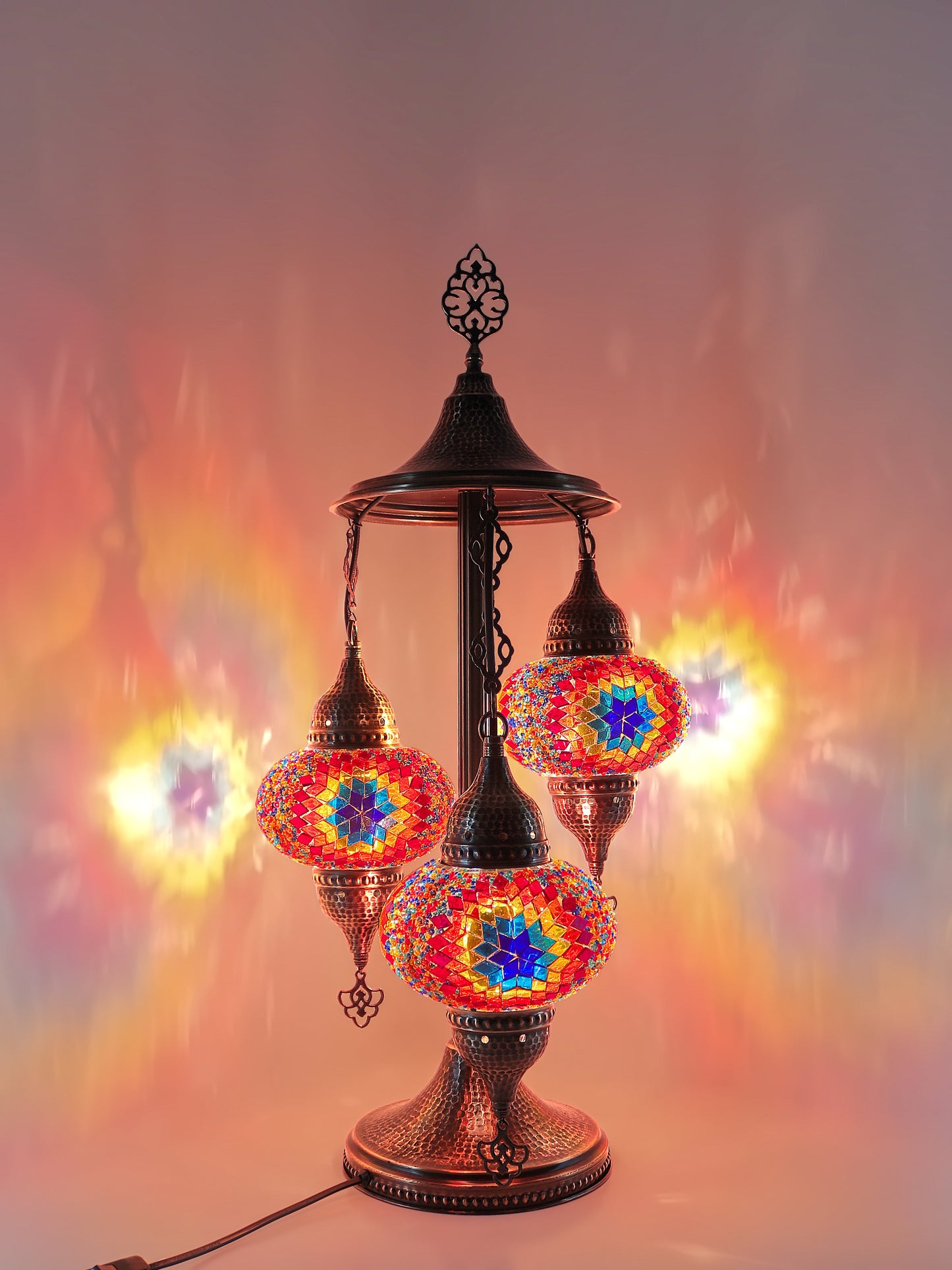 Turkish Mosaic Glass Floor Lamp