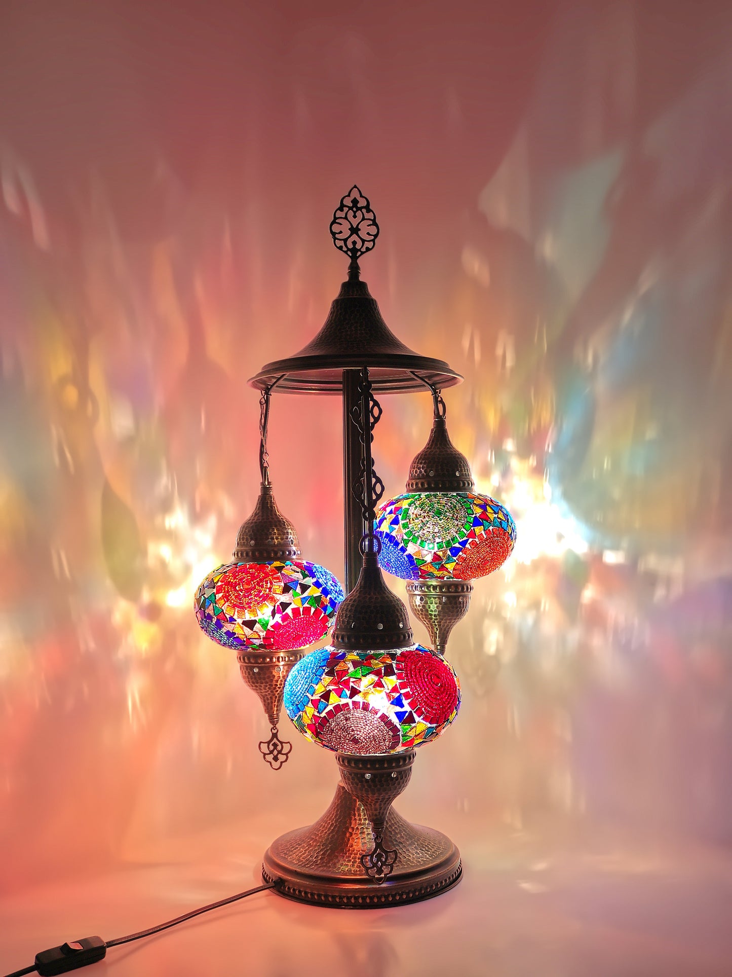 Turkish Mosaic Glass Floor Lamp