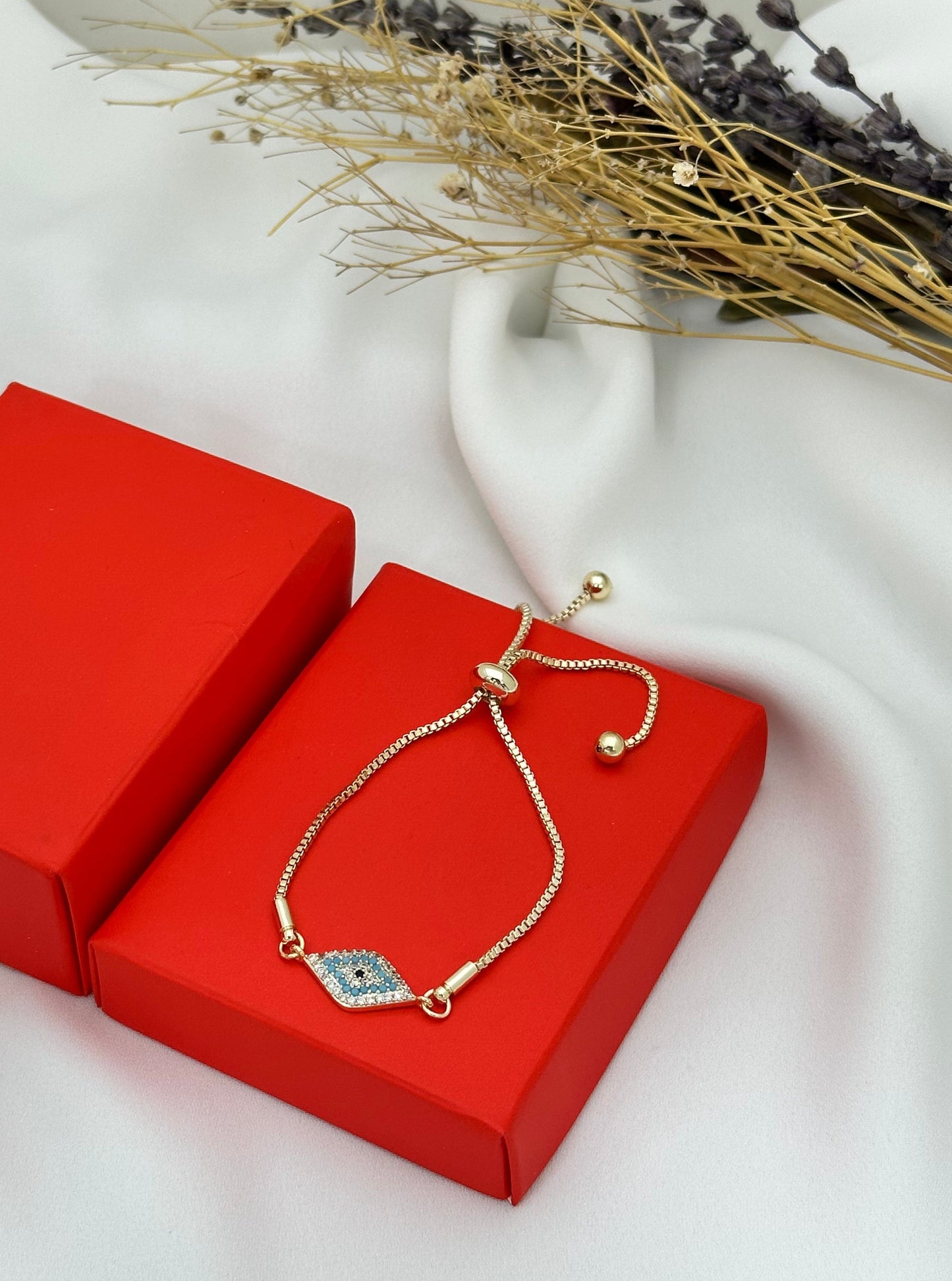 Turkish adjustable bracelet all-seeing eye zirconia