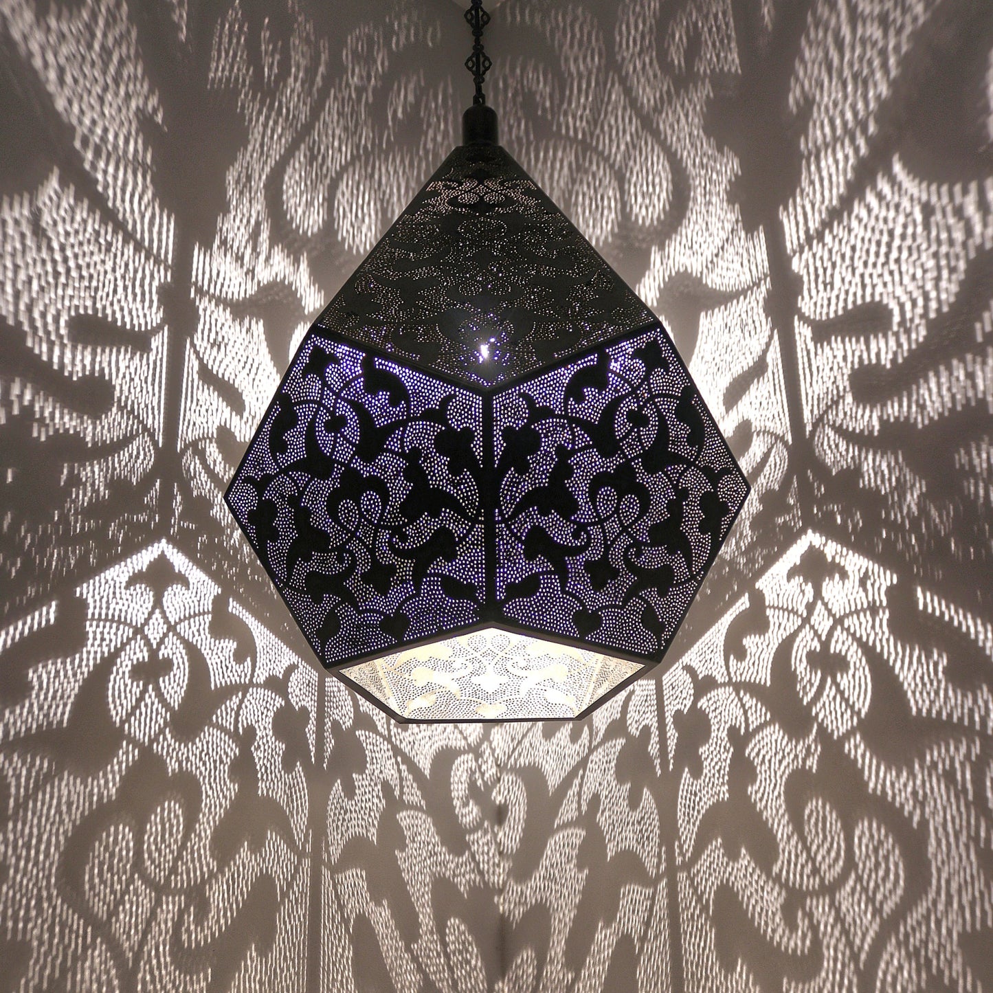 Morrocan Pierced Metal Pendant Light