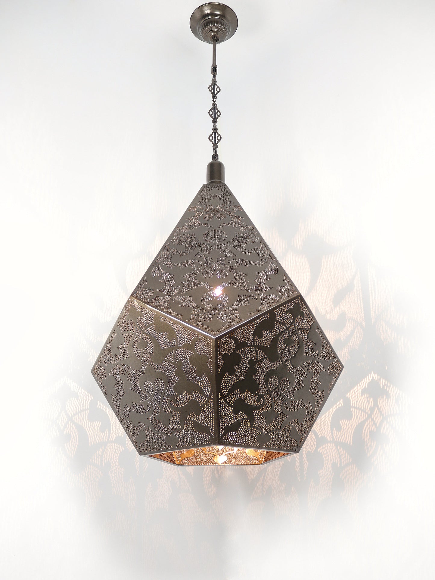 Morrocan Pierced Metal Pendant Light