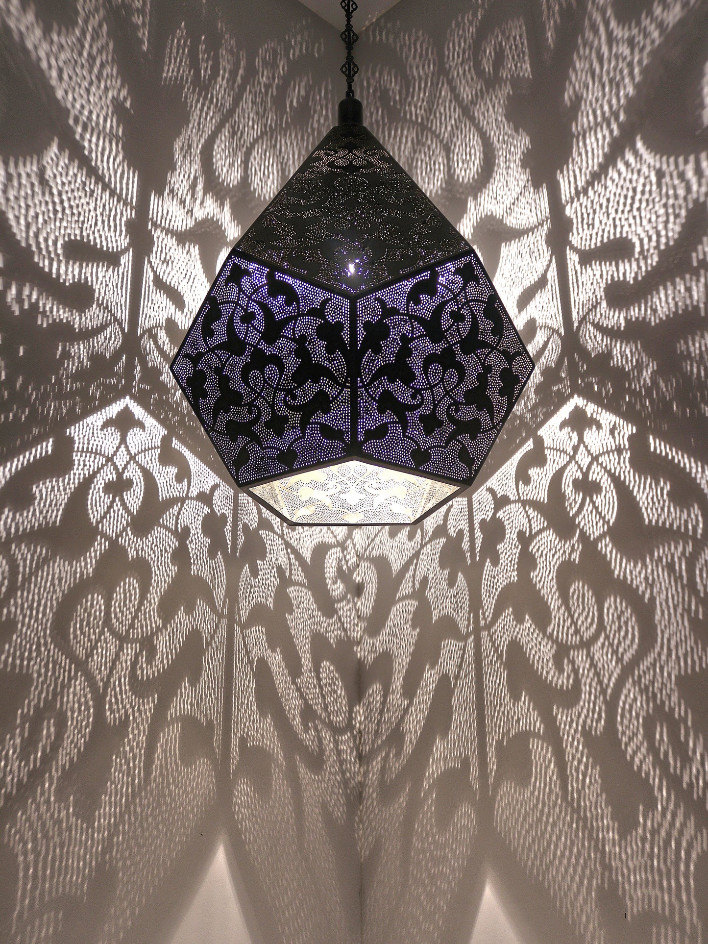 Morrocan Pierced Metal Pendant Light