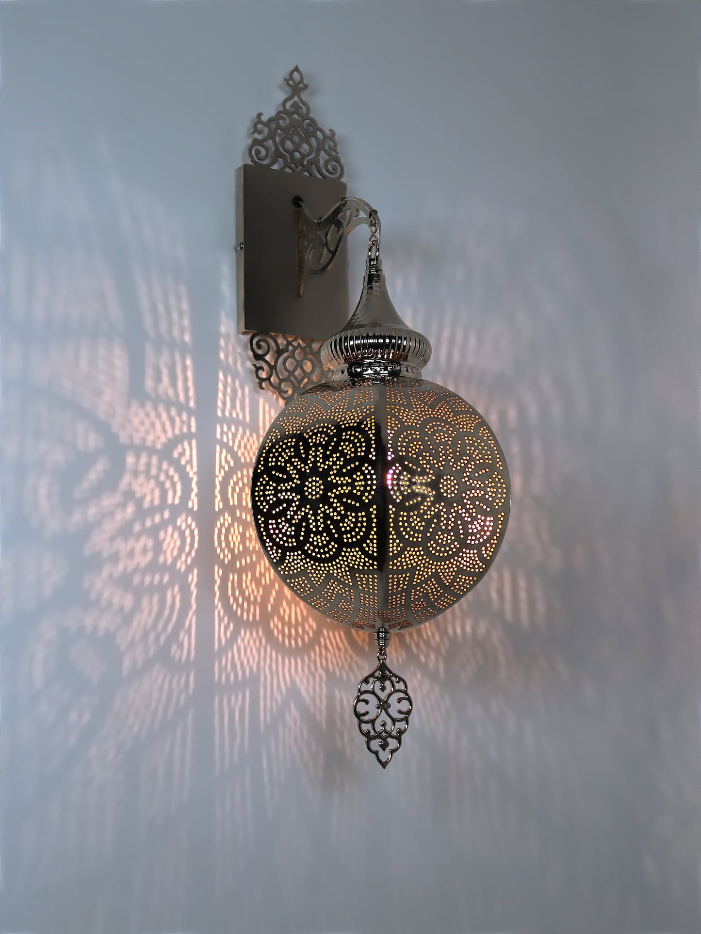 Morrocan Pierced Metal Pendant Light