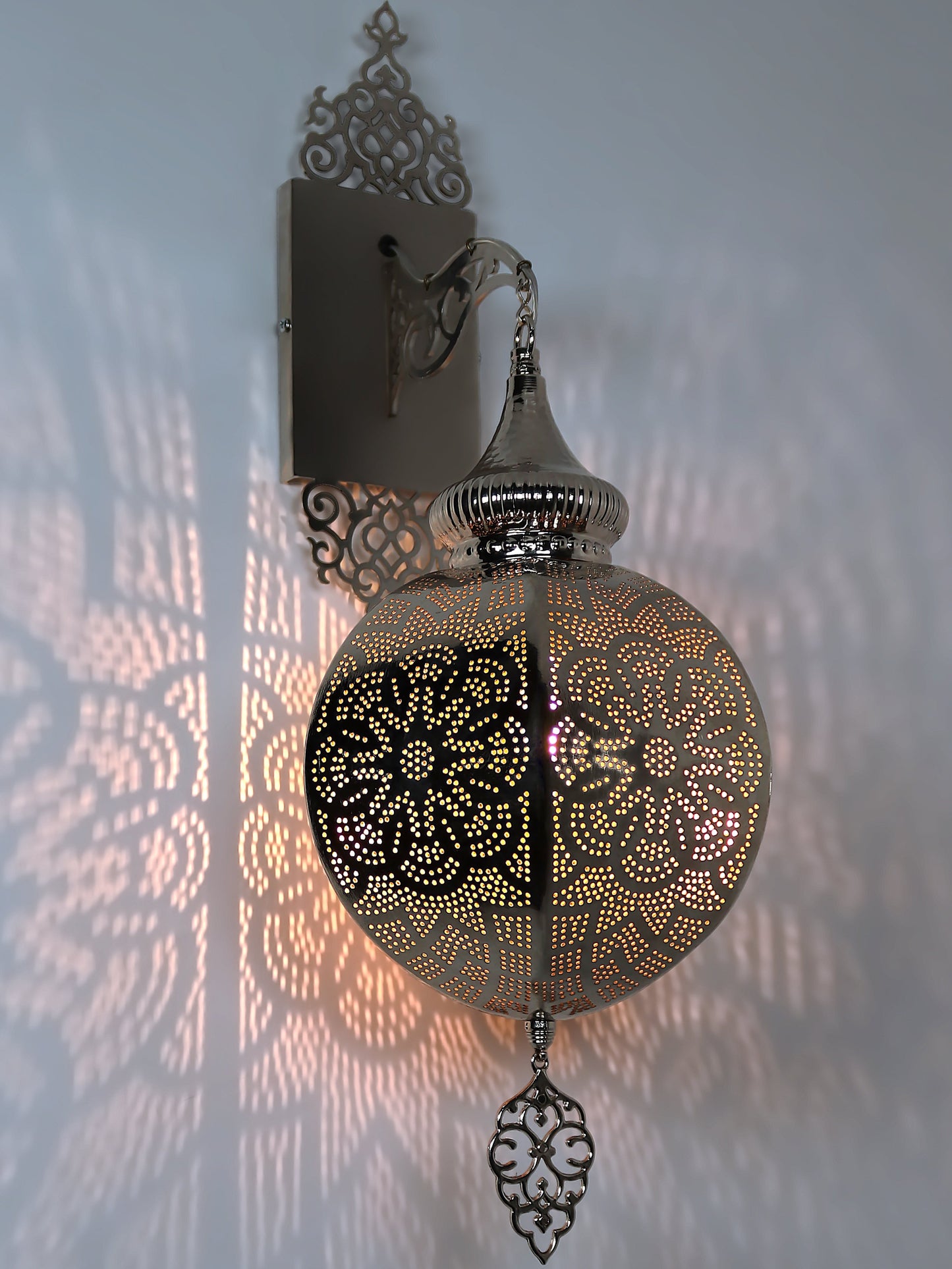 Morrocan Pierced Metal Pendant Light