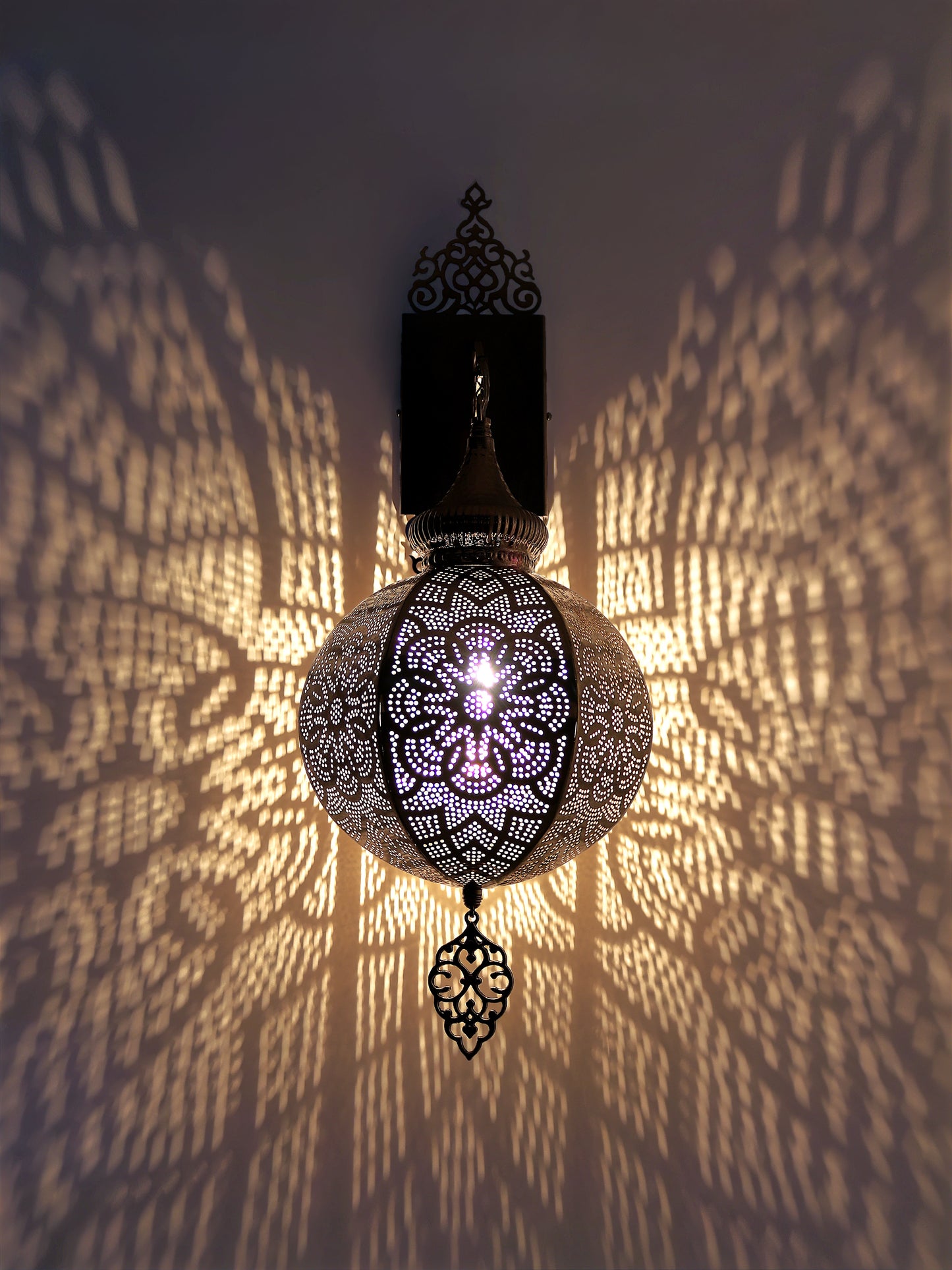 Morrocan Pierced Metal Pendant Light