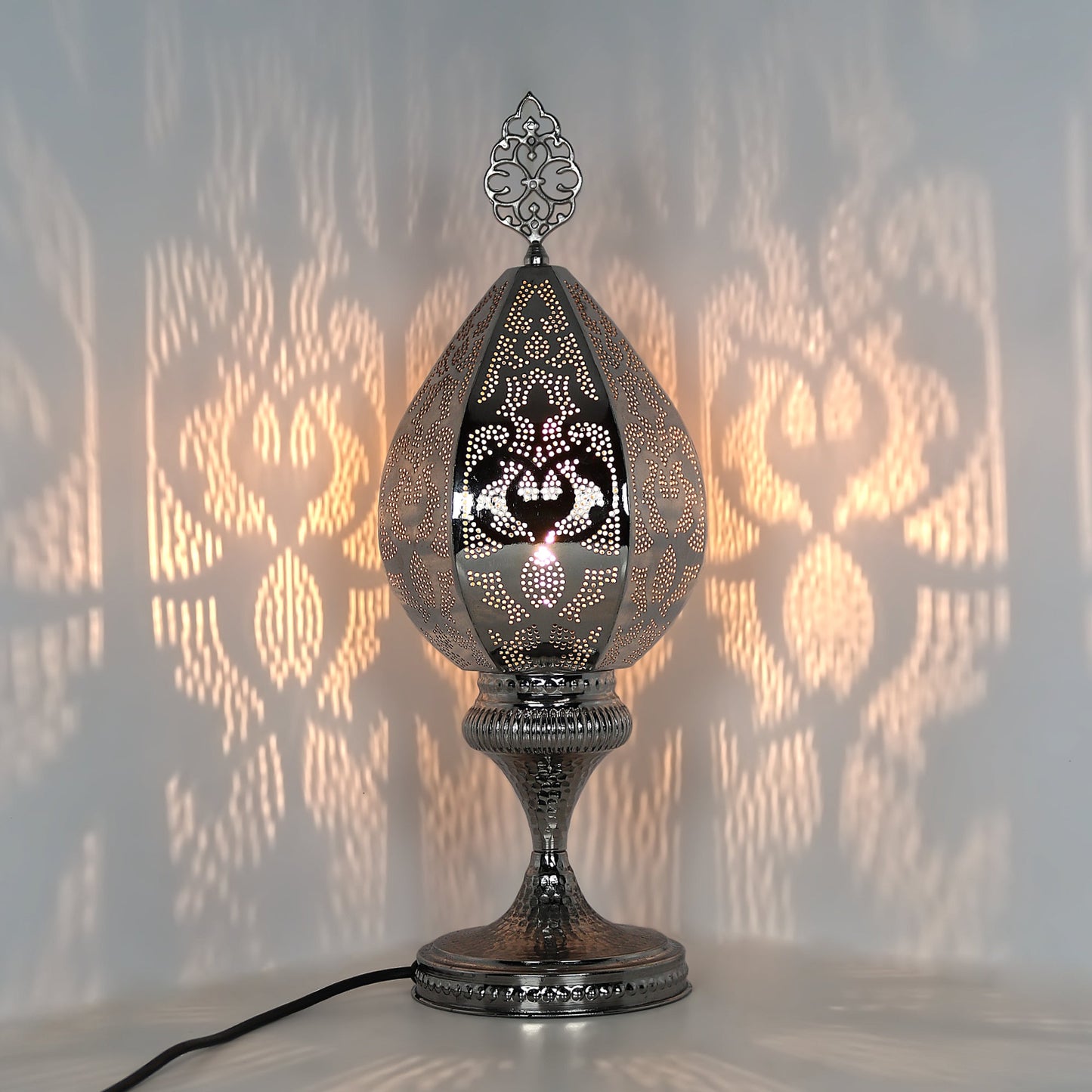 Morrocan Pierced Metal Table Lamp