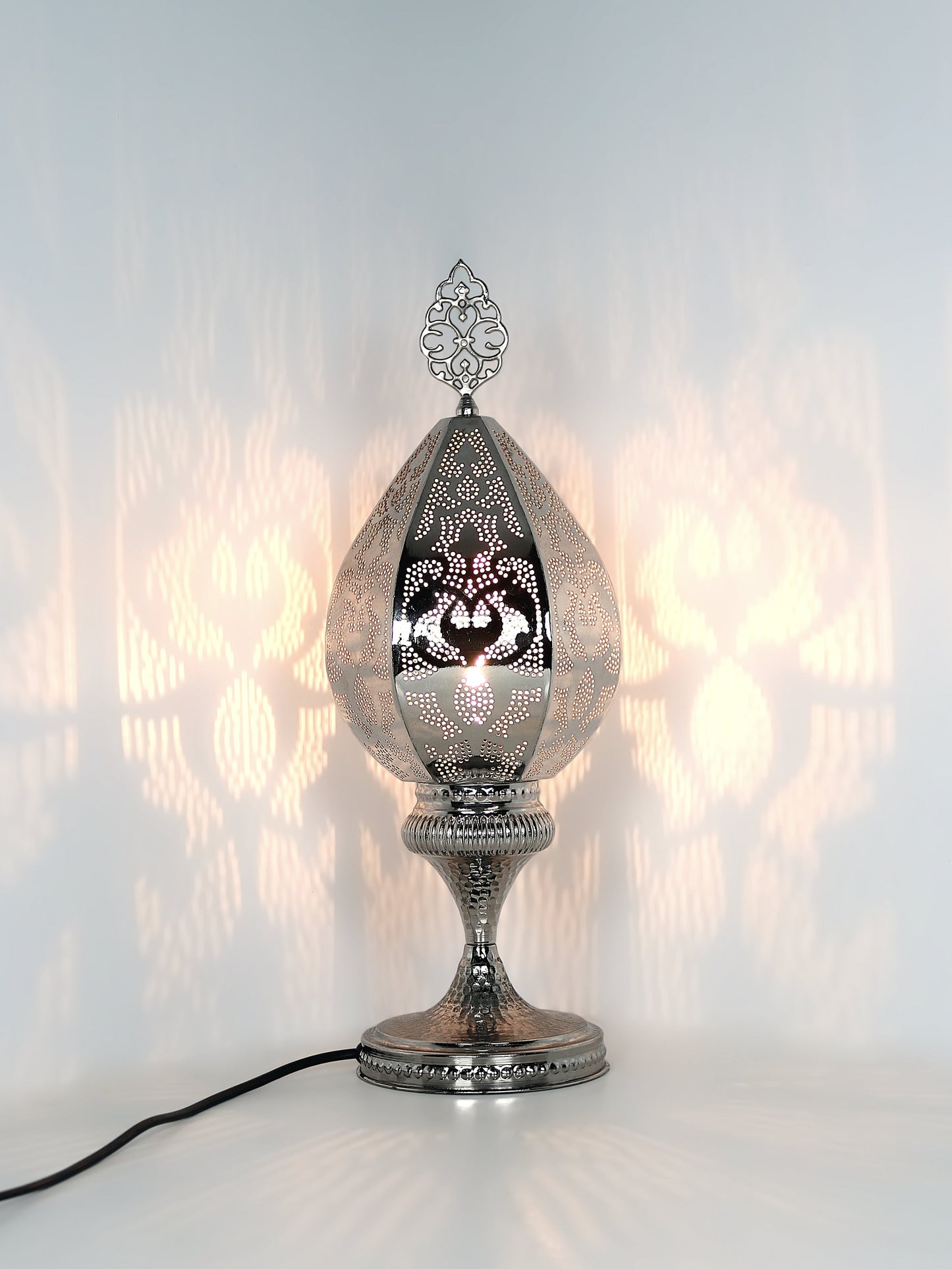 Morrocan Pierced Metal Table Lamp