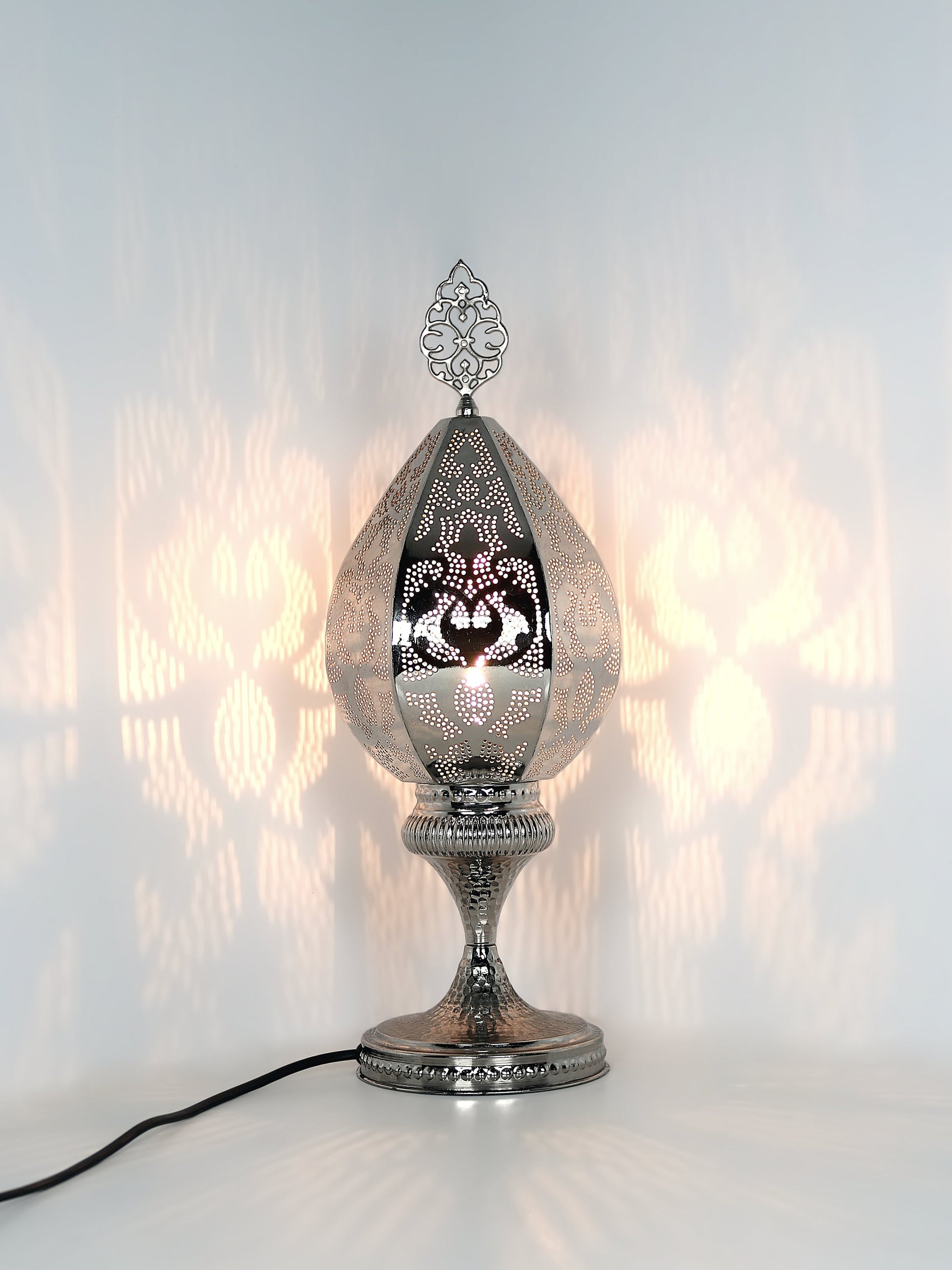 Morrocan Pierced Metal Table Lamp