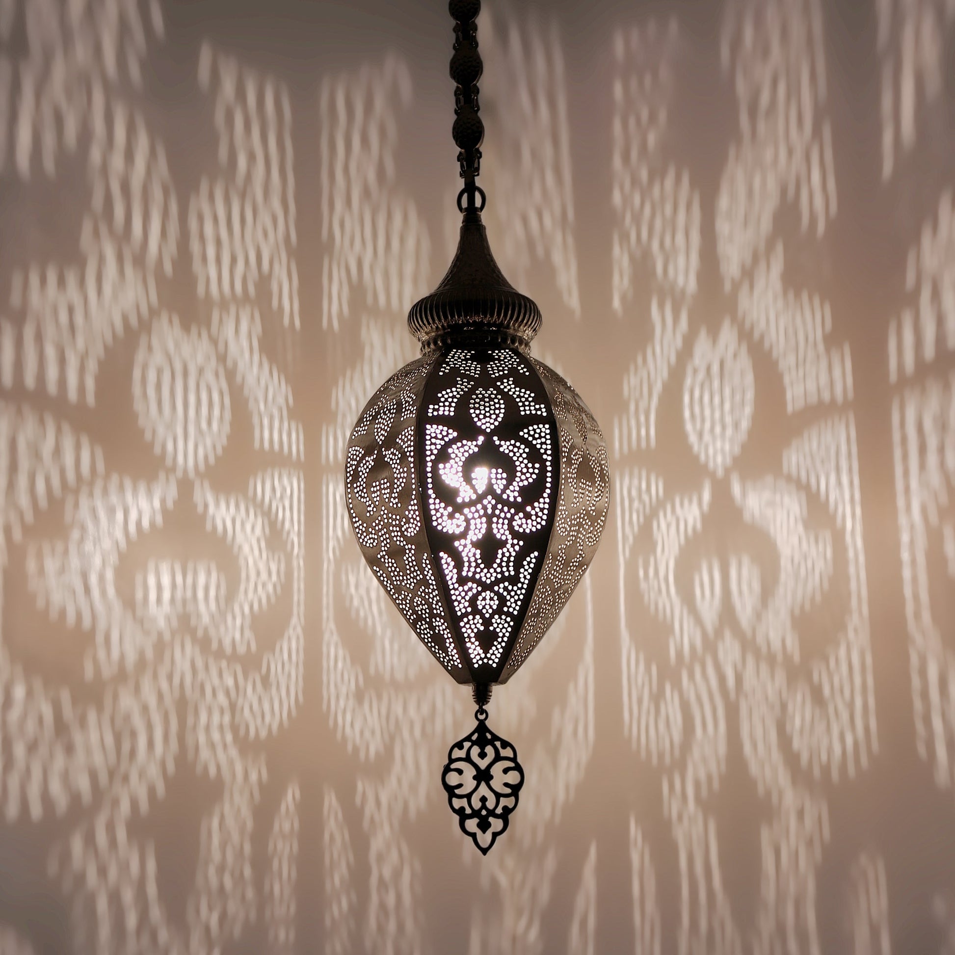 Morrocan Pierced Metal Pendant Light