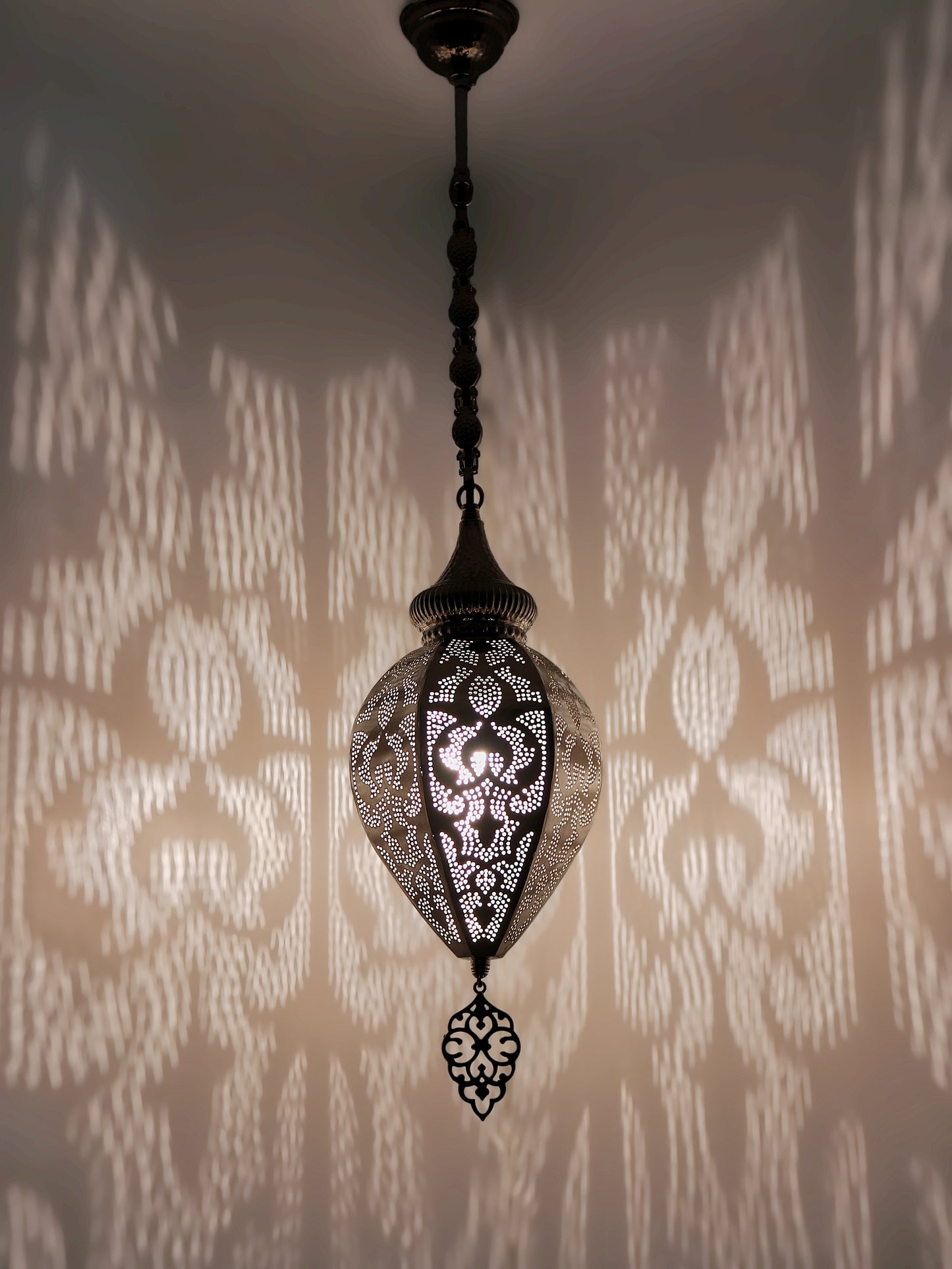 Morrocan Pierced Metal Pendant Light