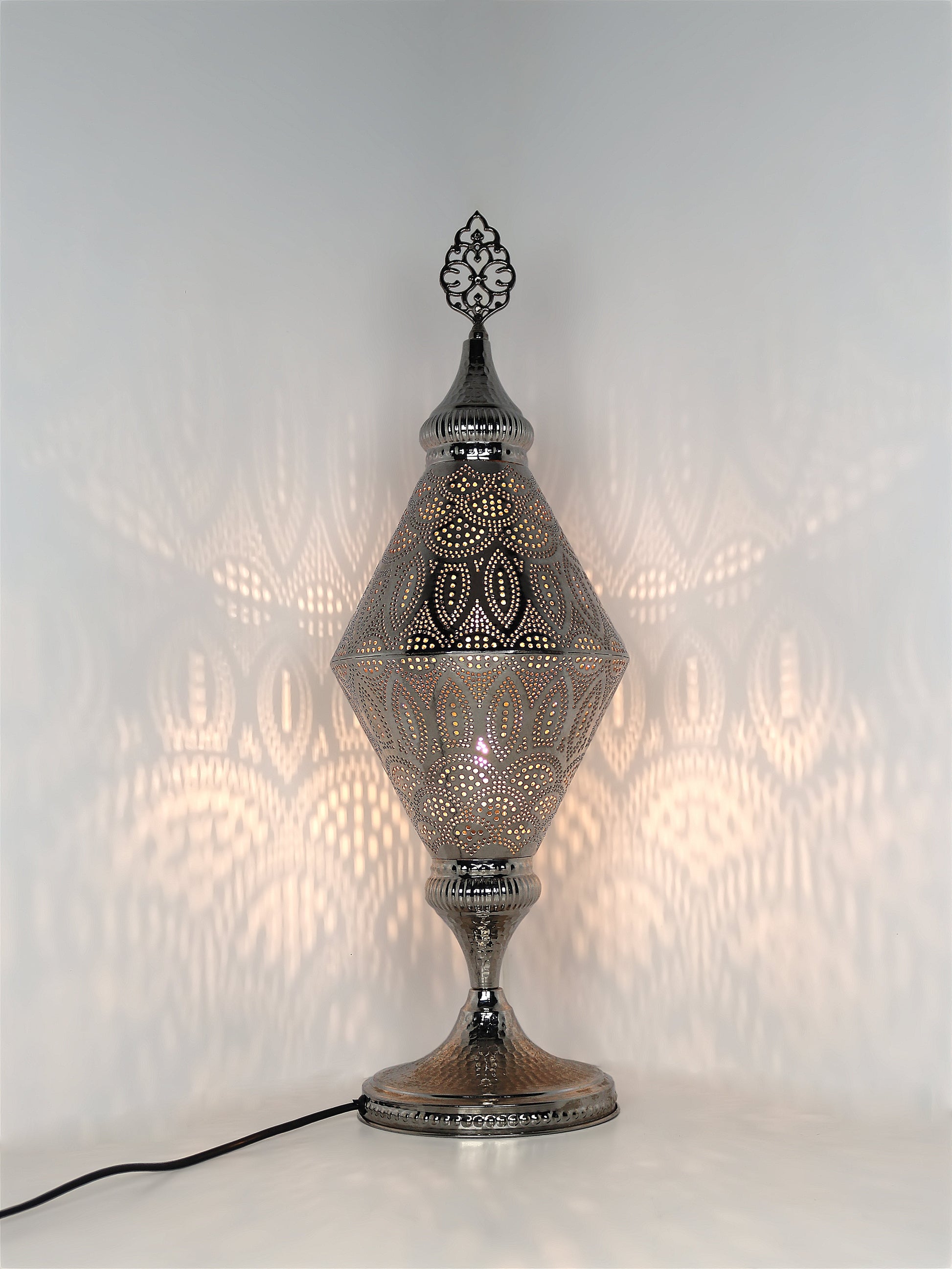 Morrocan Pierced Metal Table Lamp