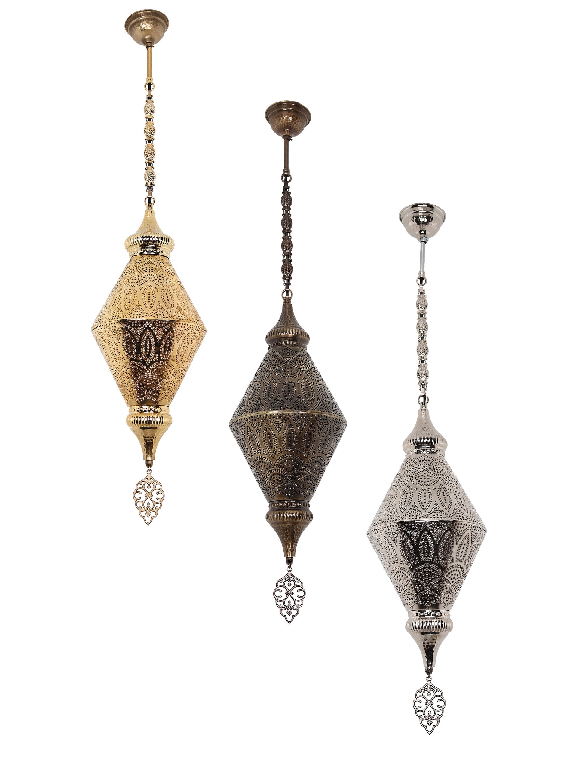 Morrocan Pierced Metal Pendant Light