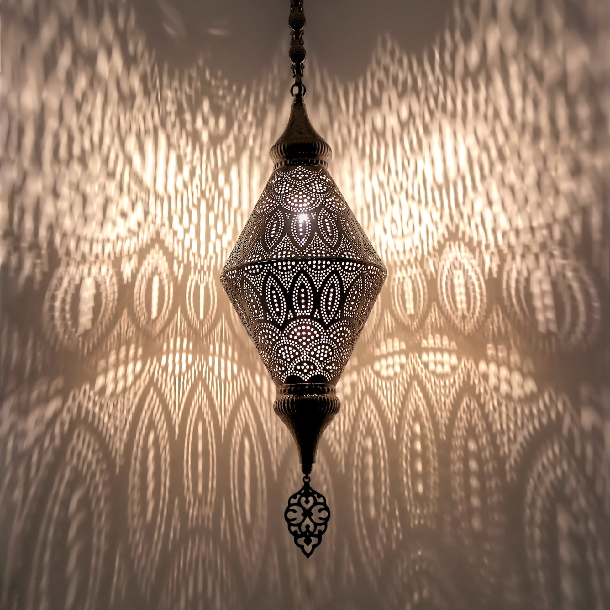 Morrocan Pierced Metal Pendant Light