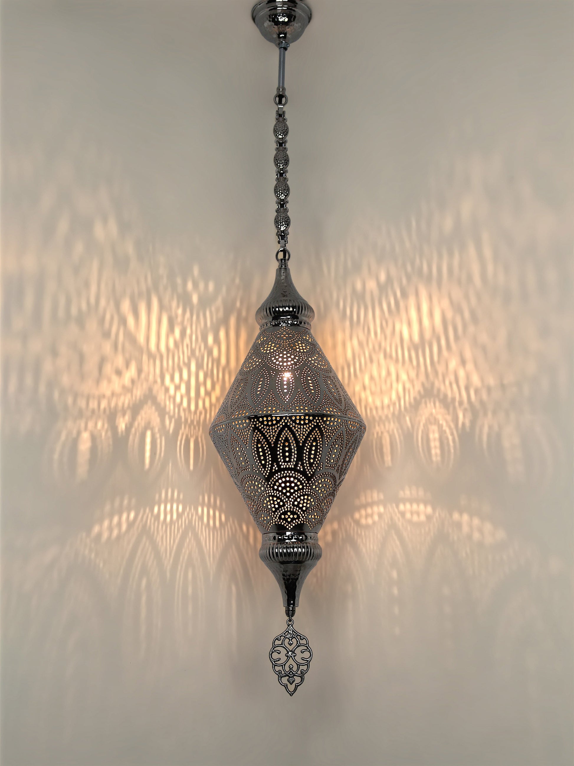 Morrocan Pierced Metal Pendant Light