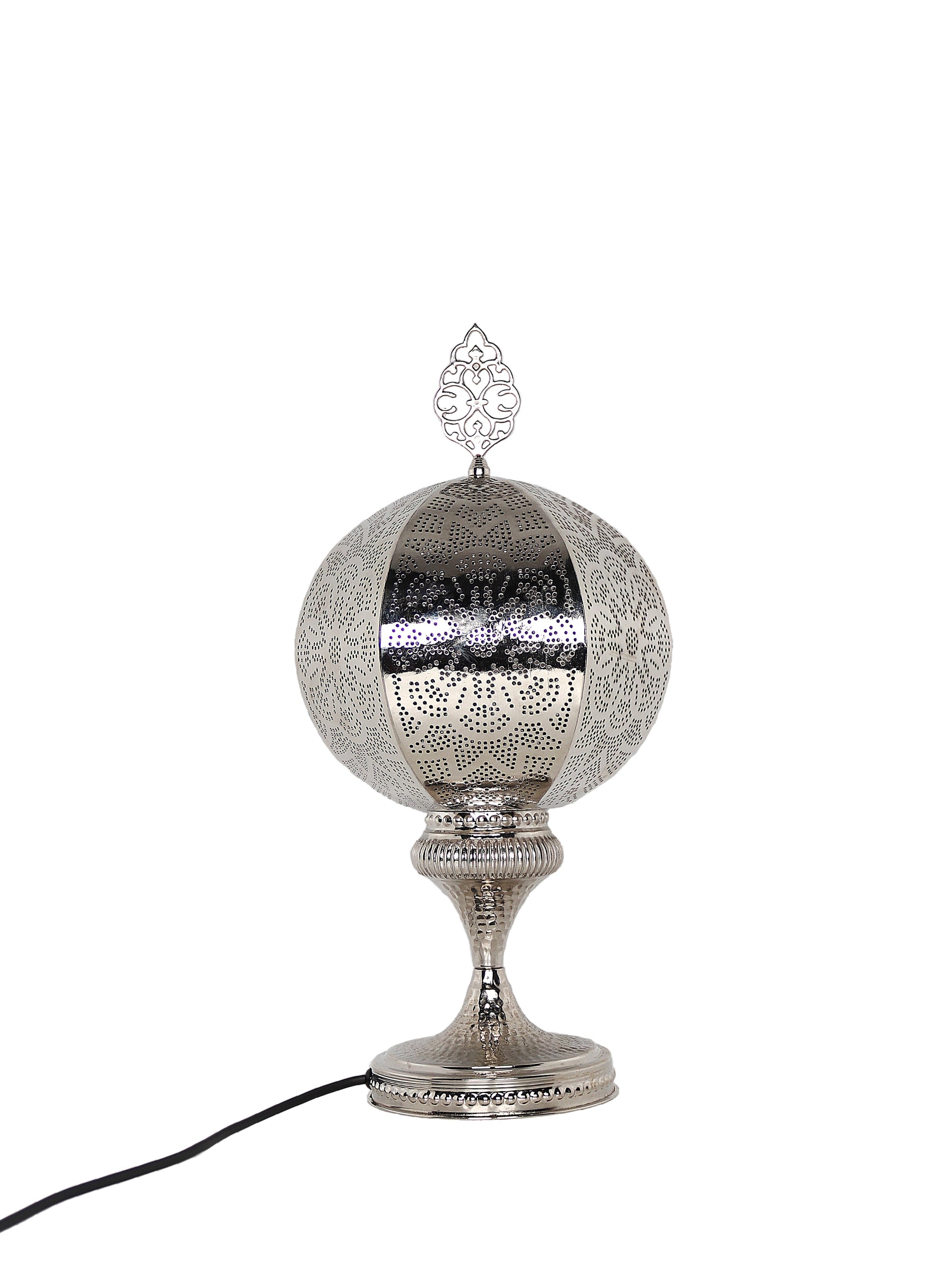 Moroccan Pierced Metal Table Lamp