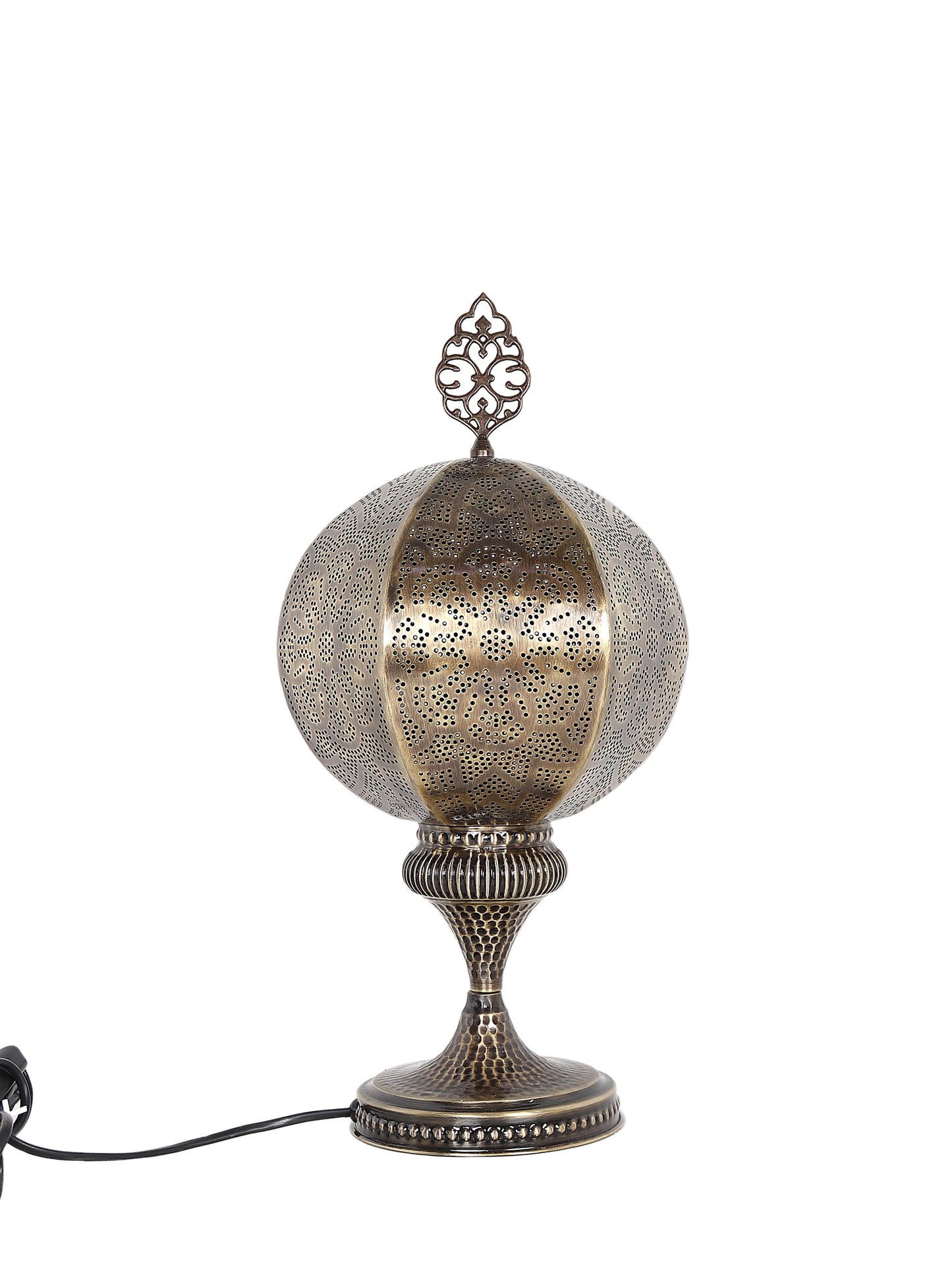 Moroccan Pierced Metal Table Lamp