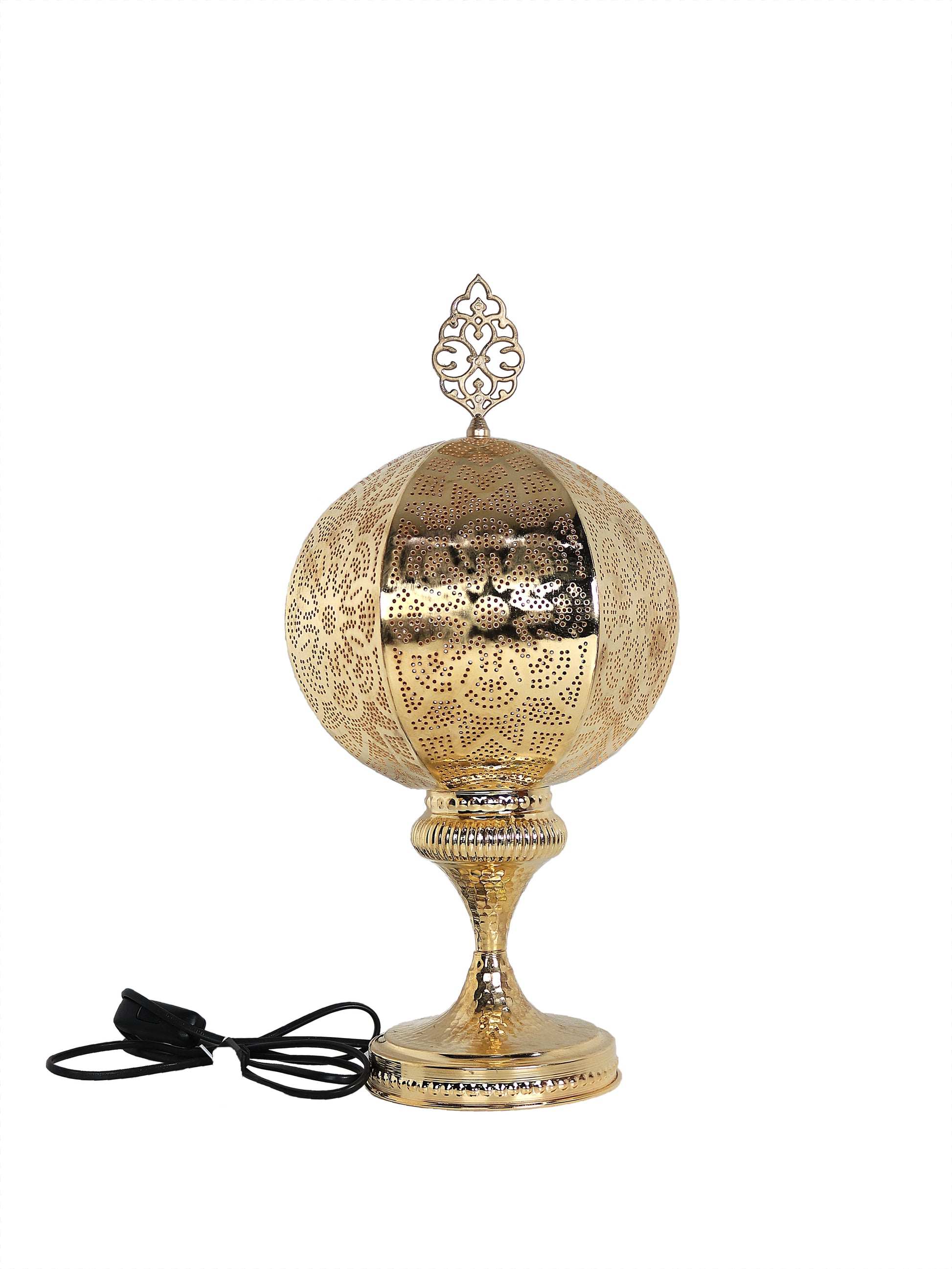 Moroccan Pierced Metal Table Lamp
