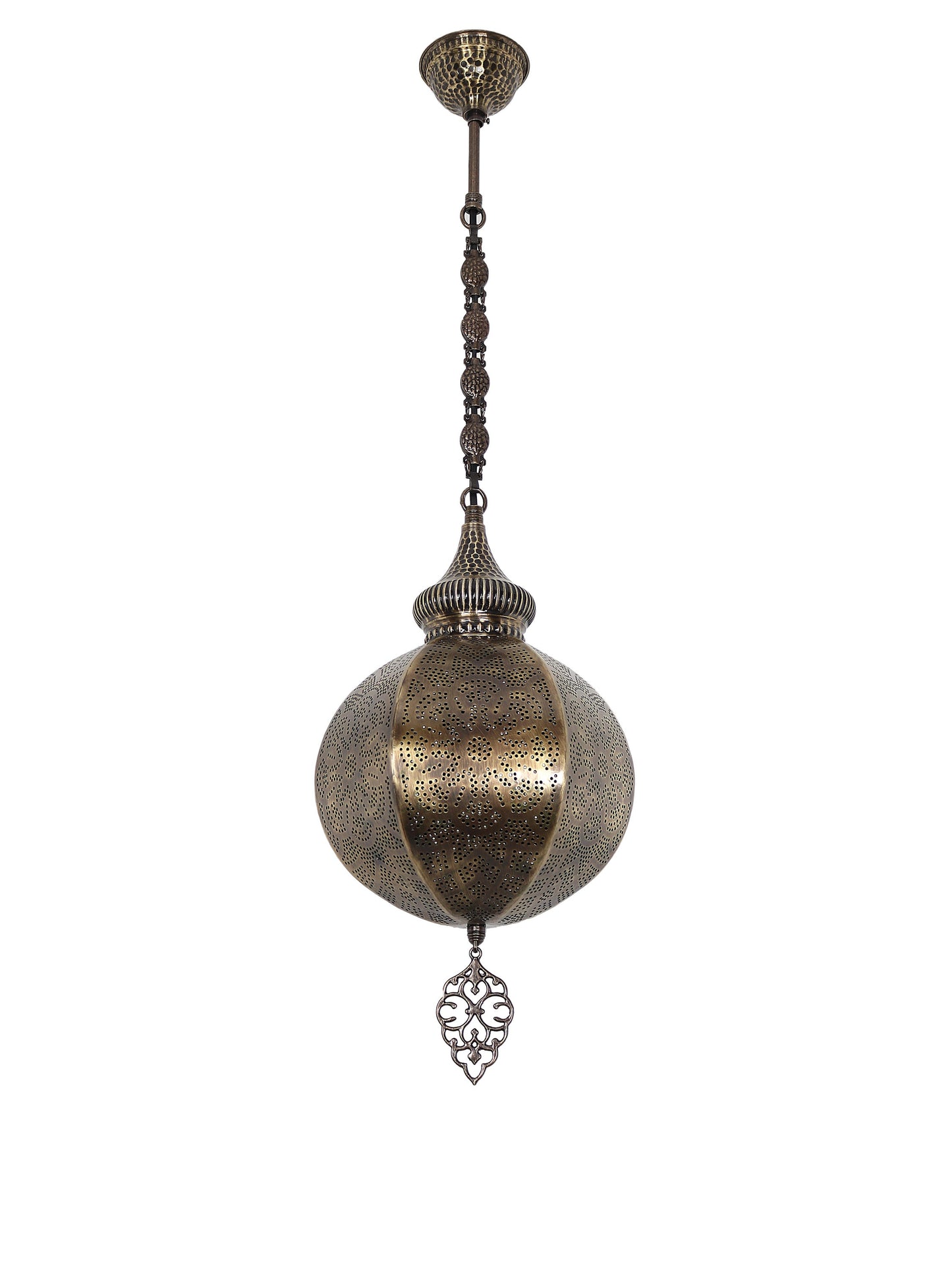 Moroccan Pierced Metal Pendant Light