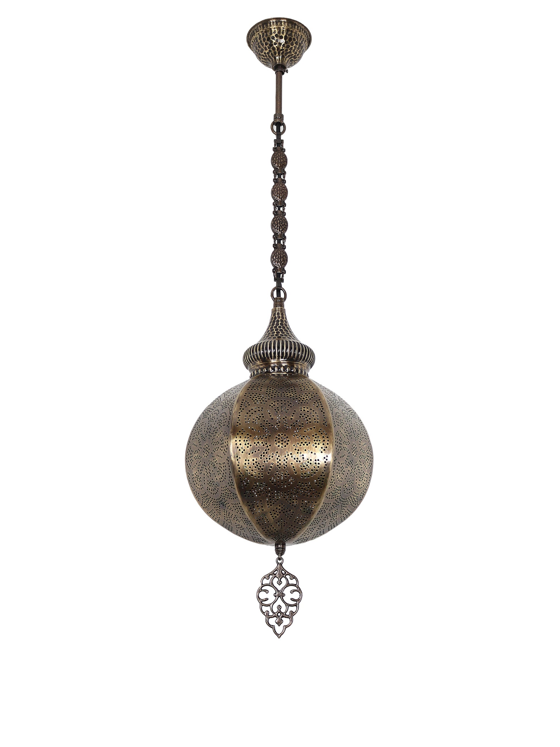 Moroccan Pierced Metal Pendant Light