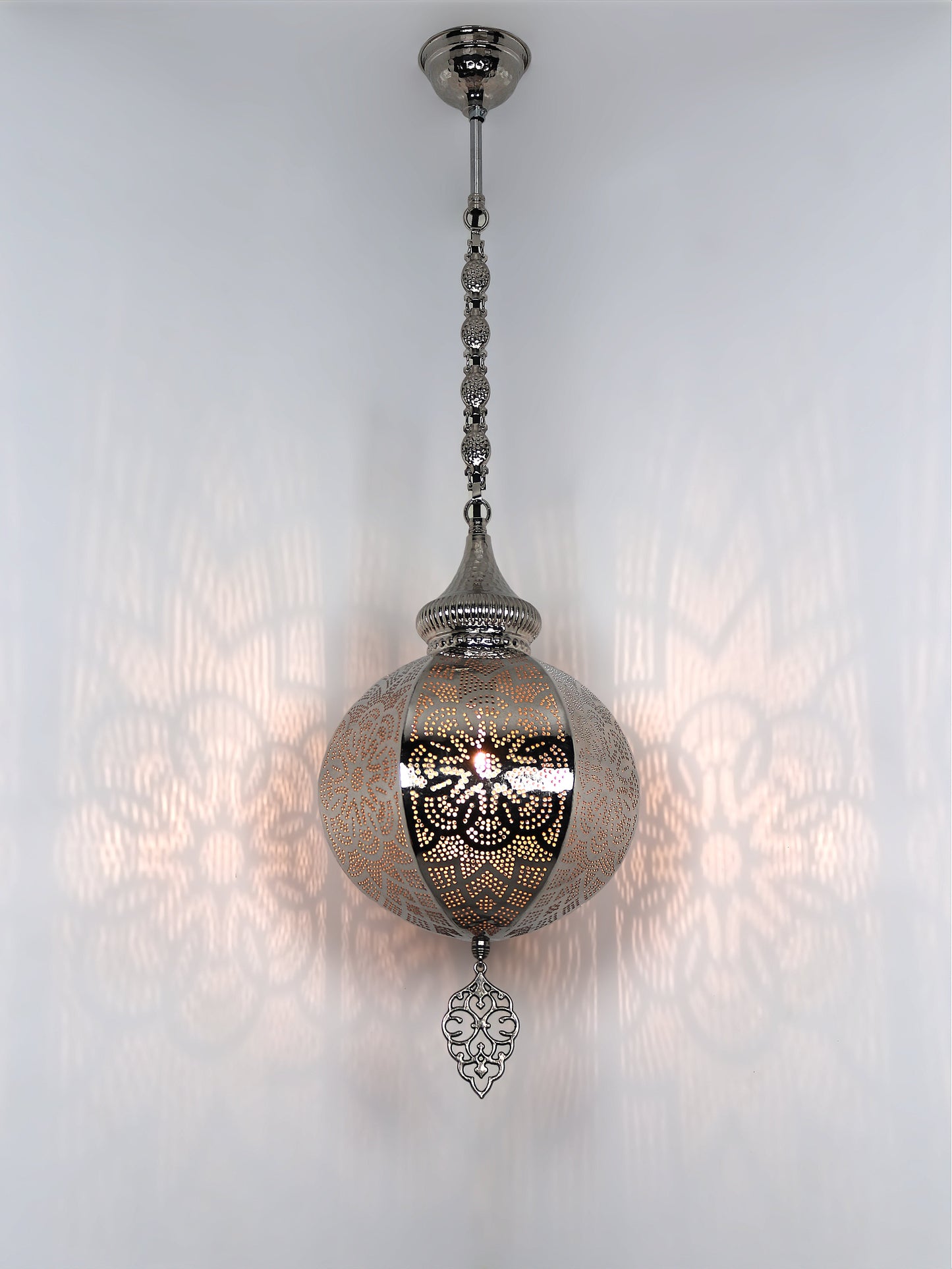 Moroccan Pierced Metal Pendant Light
