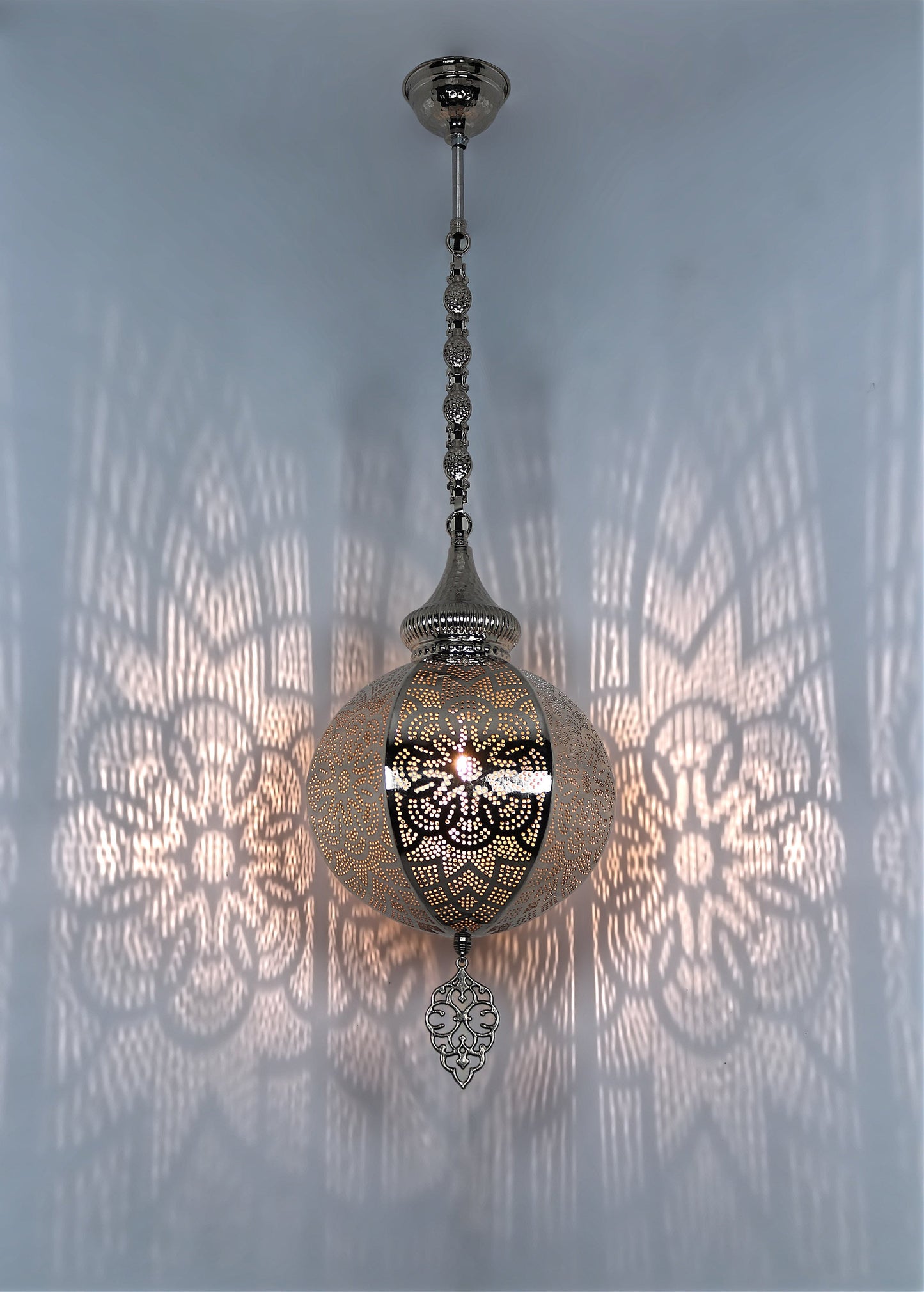 Moroccan Pierced Metal Pendant Light