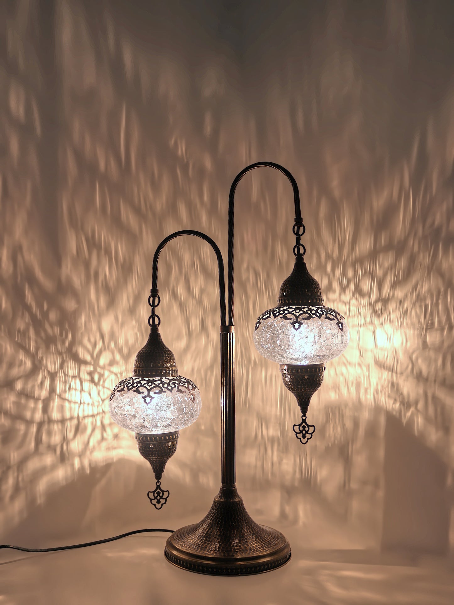 Ottoman Clear Glass Table Lamp