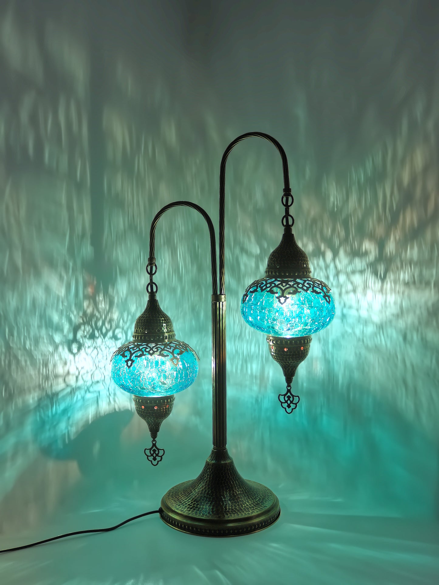 Ottoman Clear Glass Table Lamp